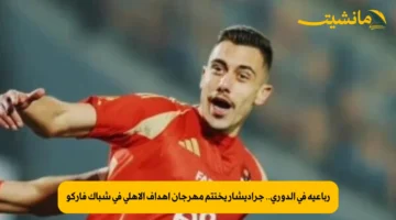 رباعية في الدوري.. جراديشار يختتم مهرجان أهداف الأهلي في شباك فاركو